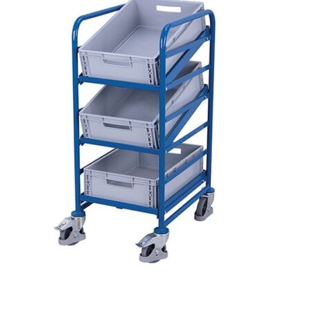 Euro Container Trolley (With 3x Euro Crates)